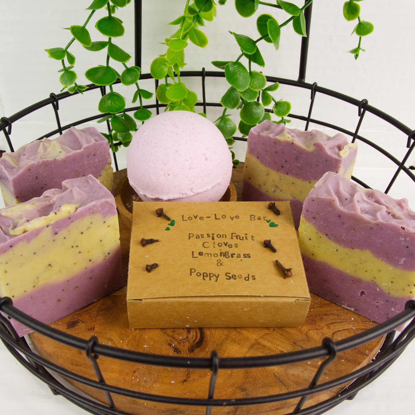 "Love-Love Bar" (Passion Fruit, Cloves & Lemongrass with Poppy Seeds) Signature Soap Bar - A Simple Kind of Clean - Silva Irvine Soap Company