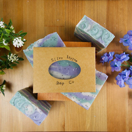 "Once Upon a Spring" (Cedarwood, Gardenia & Lavender with Poppy Seeds) Signature Soap Bar - A Simple Kind of Clean - Silva Irvine Soap Company