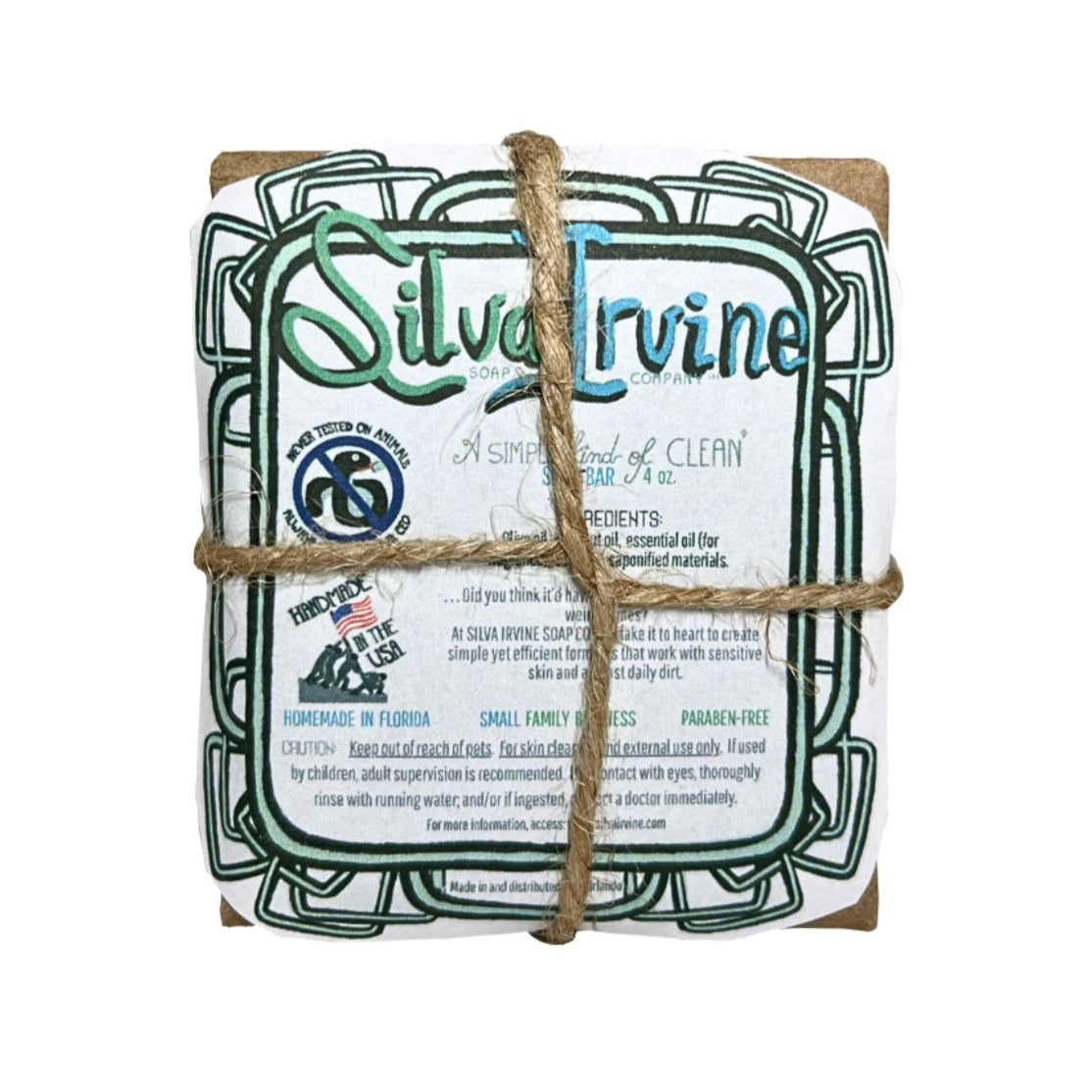 Silva Irvine's "Green Forest" soap bar with Tea Tree essential oil - A Simple Kind of Clean
