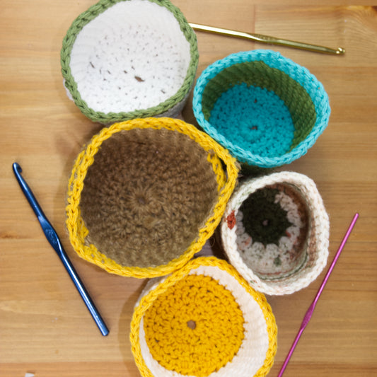 COMING SOON - Crocheted Baskets - Silva Irvine Soap Company