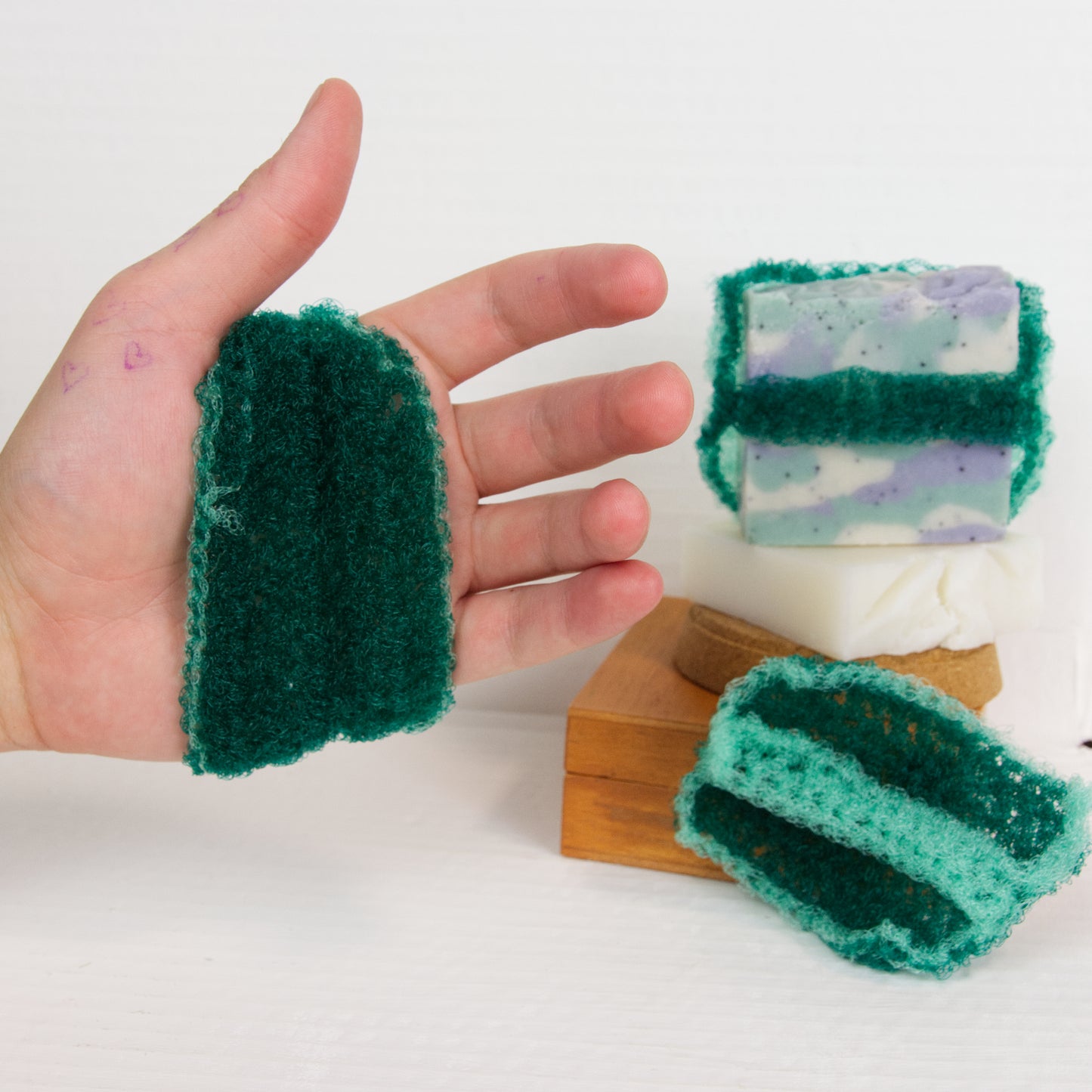 COMING SOON - Crocheted Handheld Loofahs - A Simple Kind of Clean - Silva Irvine Soap Company