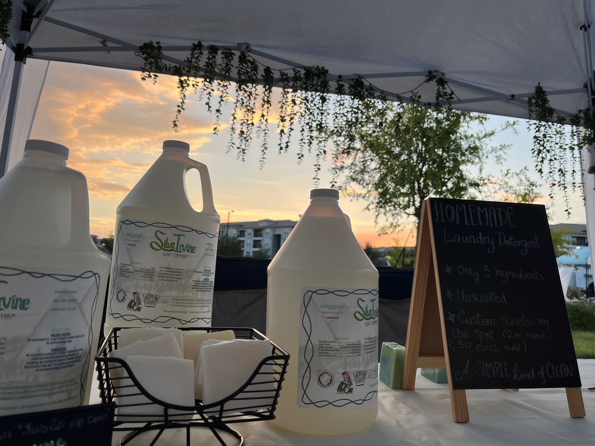 1Gal./128 fl. oz. Liquid Laundry Detergent - Unscented or Custom - Silva Irvine Soap Company